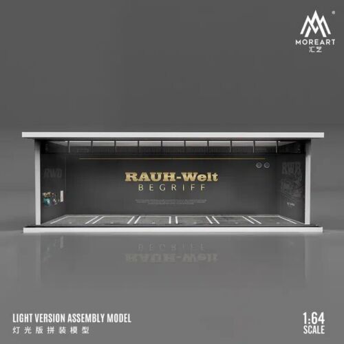 MoreArt RWB Porsche Parking lot basic Diorama With LED 1/64 For Hot Wheels