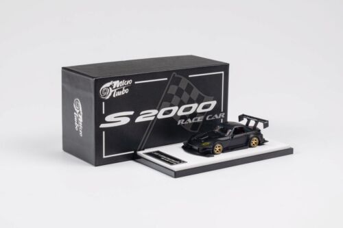 Micro Turbo 1:64 S2000 Matt Black Time Attack Diecast