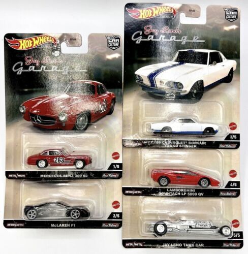 Hot Wheels Car Culture Jay Leno&#39;s Garage Set of 5 Cars