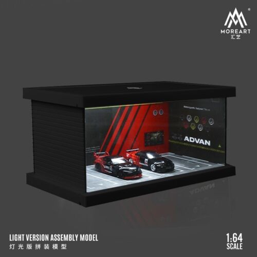 Moreart 1:64 Advan 4 Car Assembly Desktop Diorama With LED 1/64