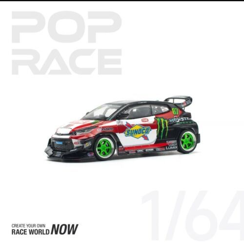 In Stock POPRACE Toyota Pandem GR Yaris Daigo Saito 1/64 Diecast