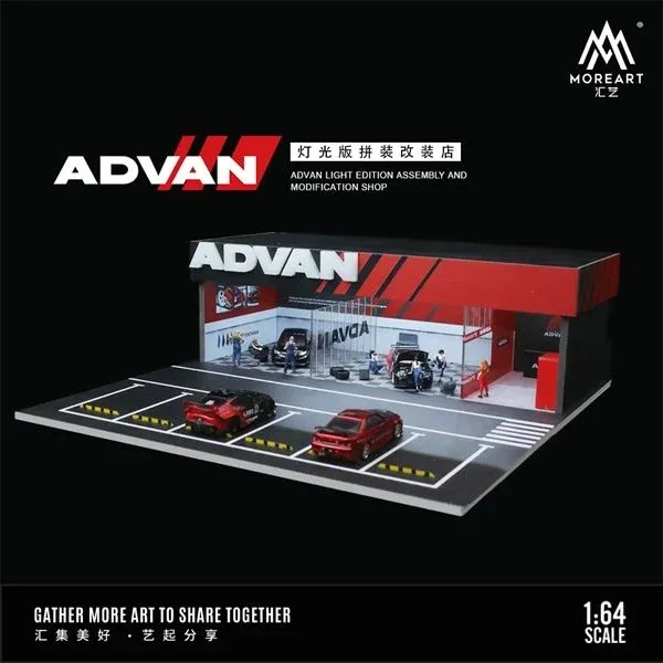 Moreart 1:64 Advan Modification Workshop For Hotwheels