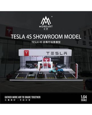 MoreArt 1:64 Tesla Dealership Diorama