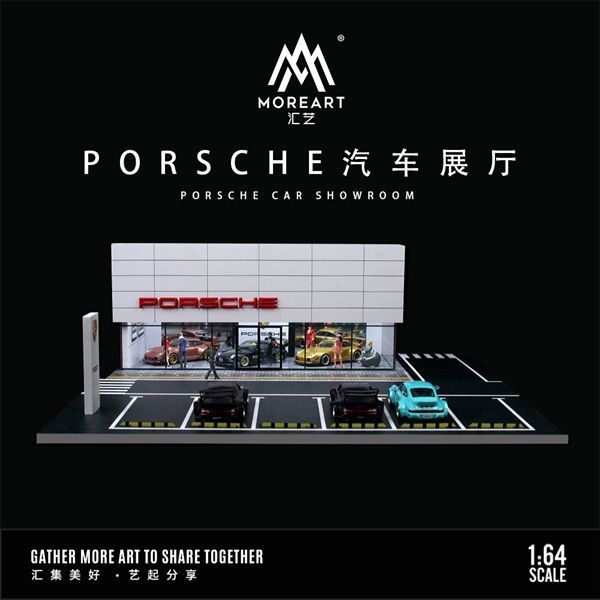 ​MoreArt 1:64 Porsche Dealership Showroom Diorama