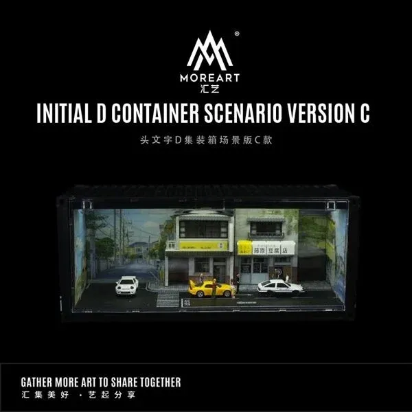 MoreArt 1:64 Initial D Tofu Shop Container Scene Version C