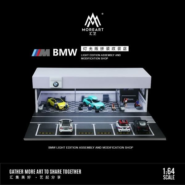 ​MoreArt 1:64 BMW Modification Shop Diorama