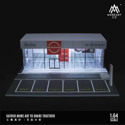 MoreArt 1:64 Nissan Dealership Diorama