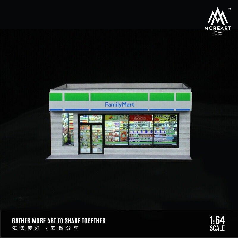 MoreArt 1:64 Family Mart Scene Model