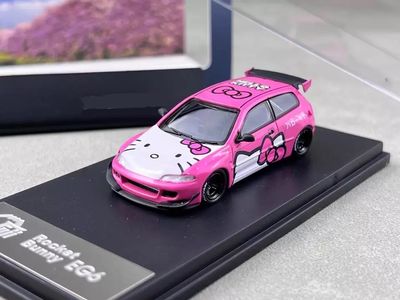 Ghost Player 1/64 Honda Civic SIR Eg6 Hello Kitty Pink Diecast
