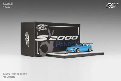 Micro Turbo 1:64 Honda S2000 Pandem Rocket Bunny Blue