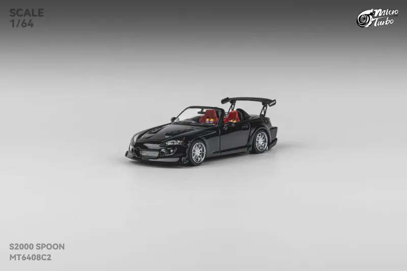 Micro Turbo 1:64 S2000 Spoon Sport Black Diecast