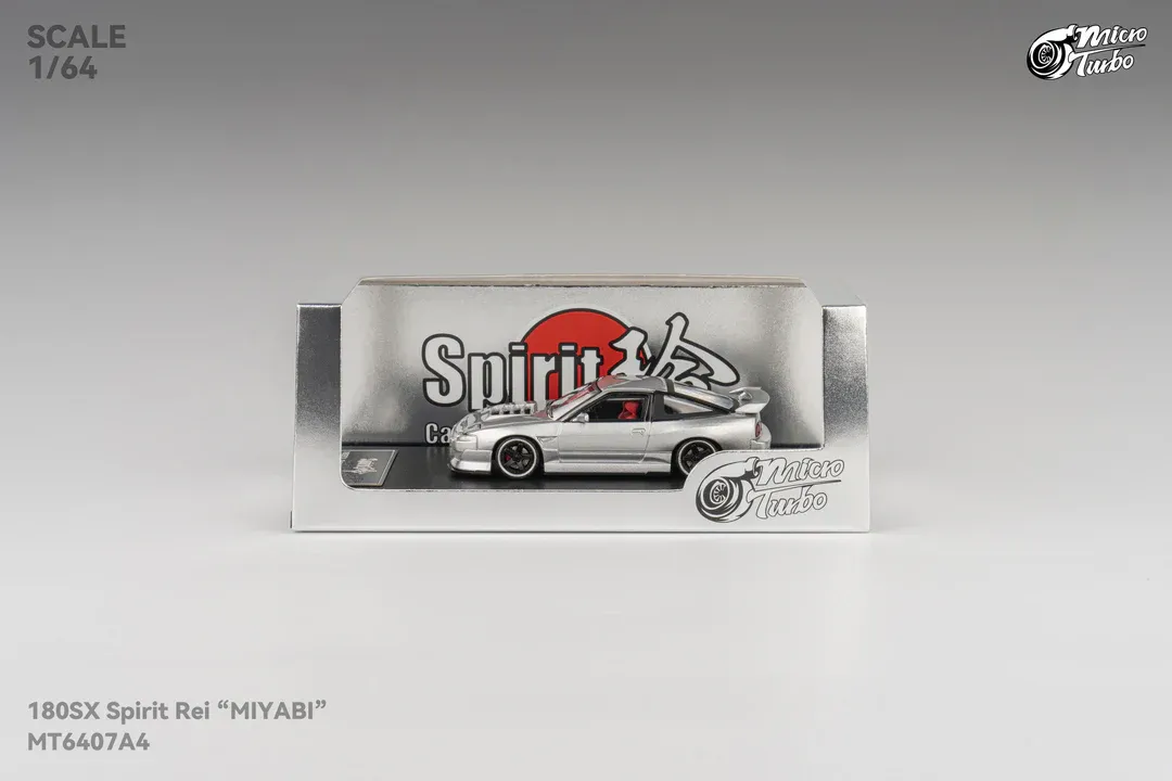 Micro Turbo 1:64 180SX Type X Silver