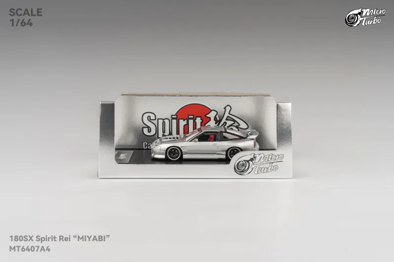 Micro Turbo 1:64 180SX Type X Silver
