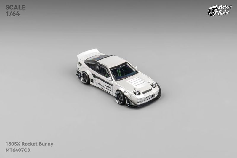 Micro Turbo 1:64 180SX Type X Rocket Bunny v2 White 