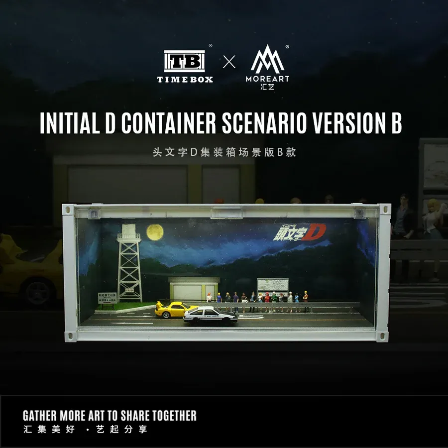 MoreArt 1:64 Initial D Container Scene Version B