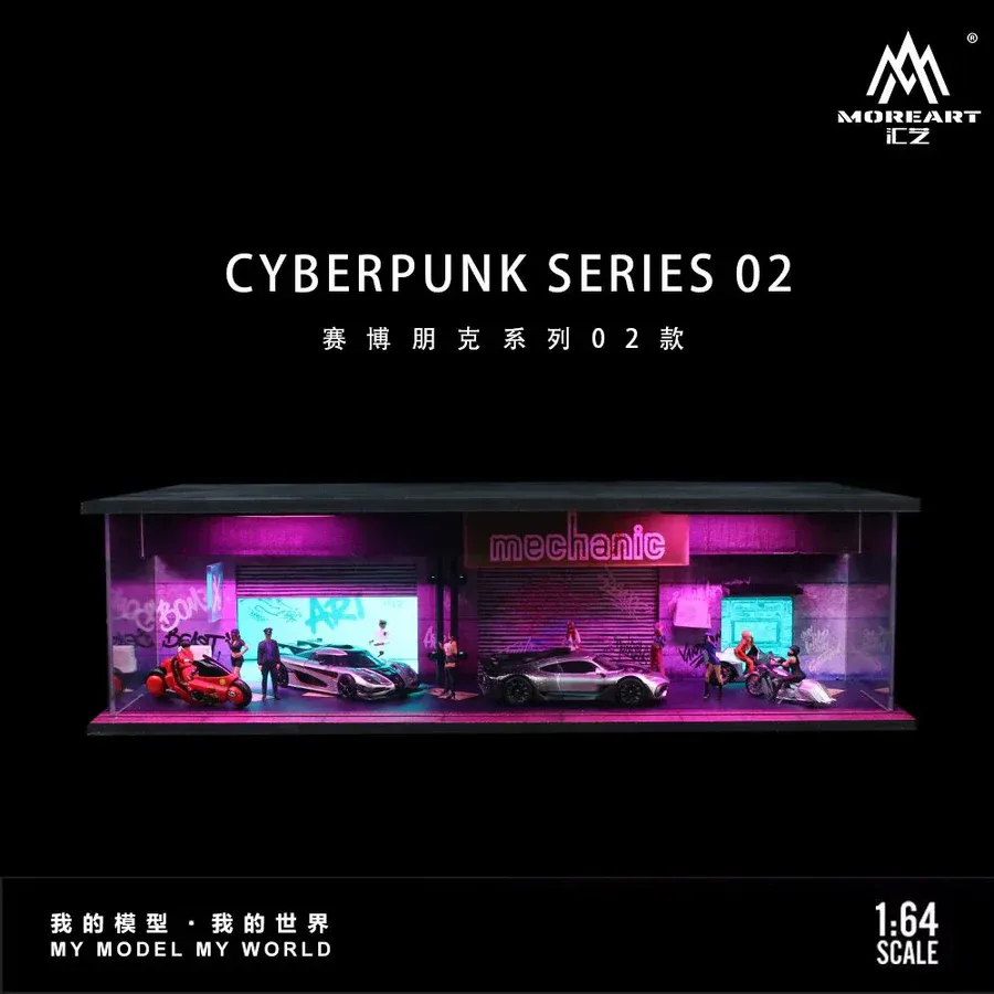 MoreArt 1:64 CyberPunk Scene 02 Light Edition