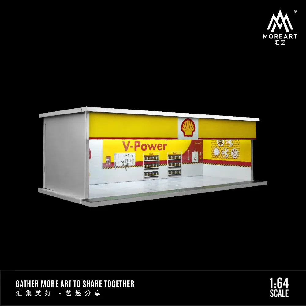 MoreArt 1:64 Shell repair workshop scene
