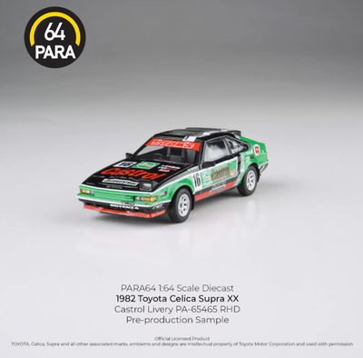 Para64 1/64 1984 Toyota Celica Supra XX A60 #16 Castrol Livery