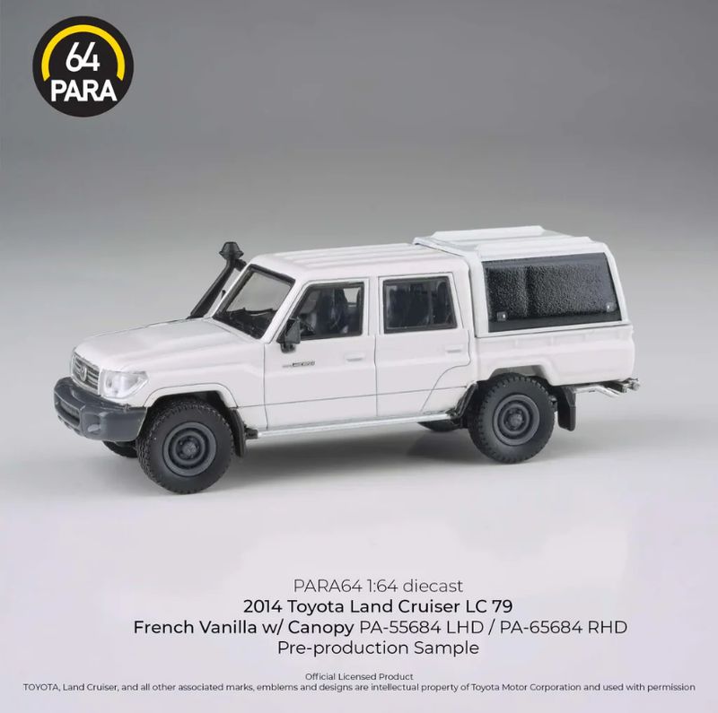Para64 1:64 2012 Toyota Land Cruiser LC 79 French Vanilla