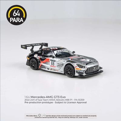 Para64 1:64 2022 Mercedes-AMG GT3 Evo 24Hr Spa Akkodis