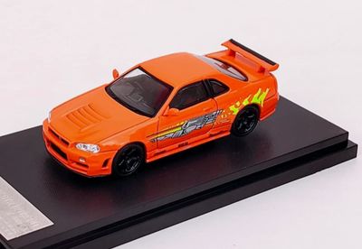 Street Warrior 1/64 Nissan Skyline R34 GTR Z-Tune Fast &amp; Furious Livery