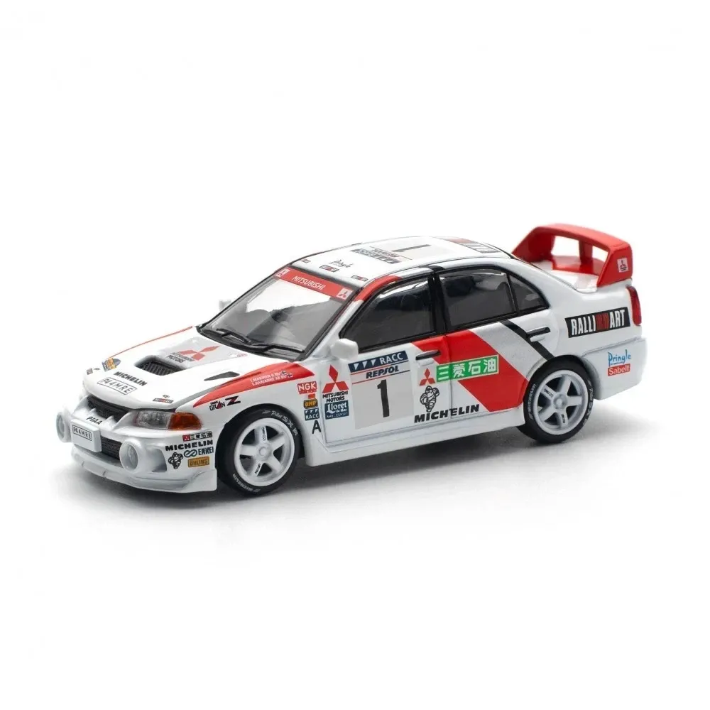 Pop Race 1/64 Mitsubishi Lancer Evolution IV 1997 Rally de Catalunya Livery