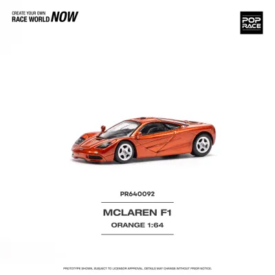POP RACE 1/64 McLaren F1 Orange PR6492