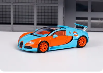 Mortal Diecast Bugatti Veyron Gulf Oil 1/64