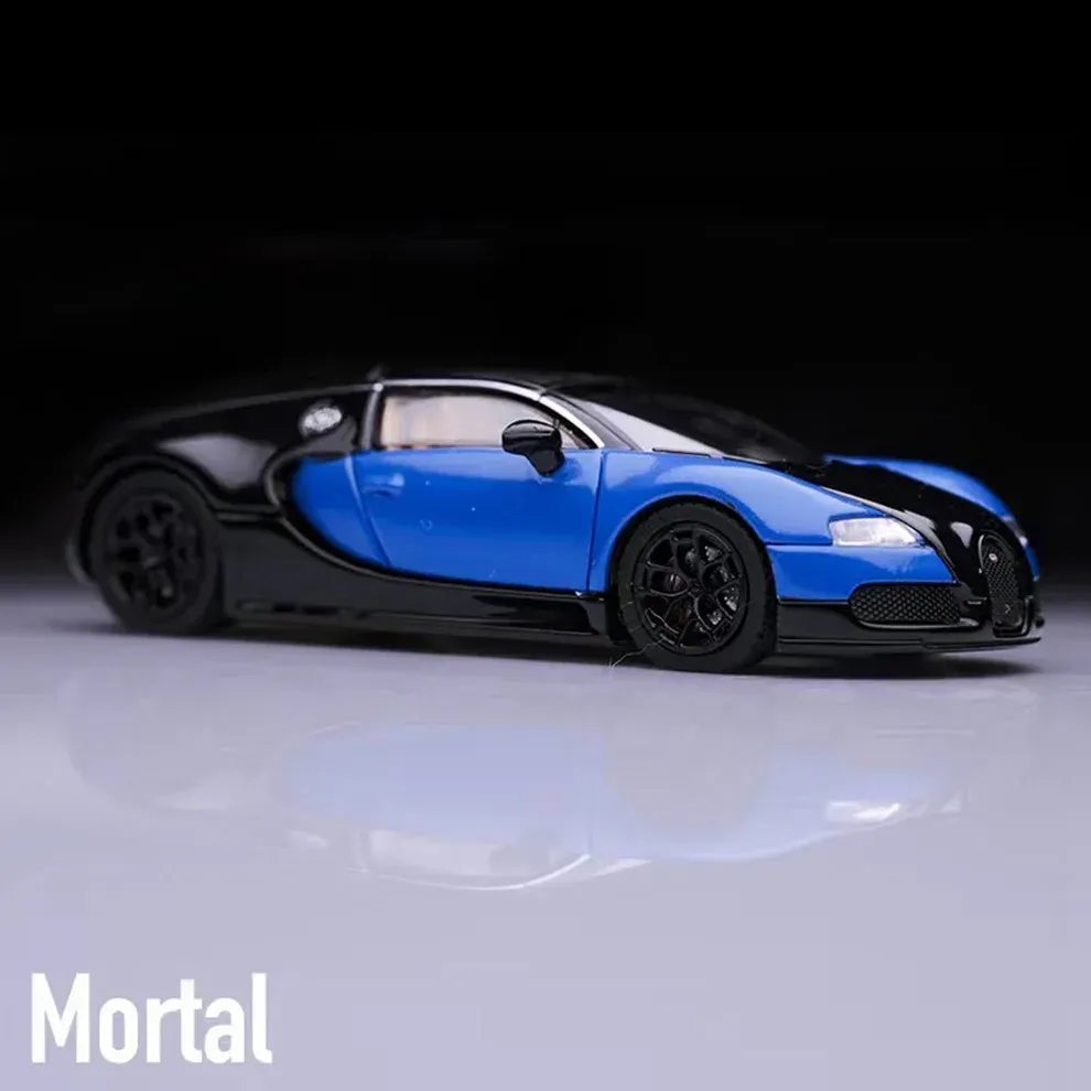 Mortal Diecast Bugatti Veyron Blue &amp; Black 1/64