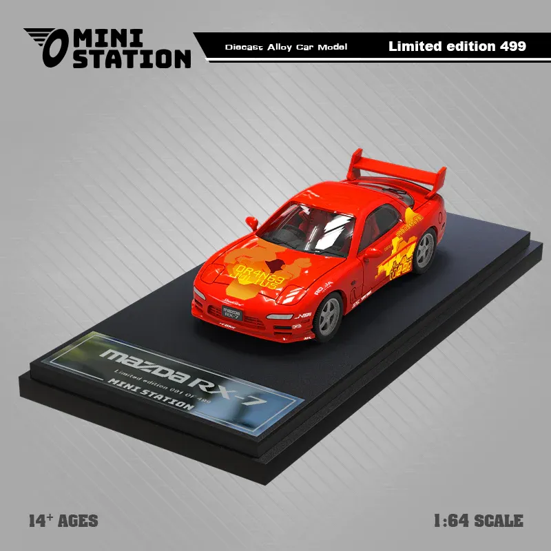 Mini Station 1/64 Mazda RX-7 Speed Passion Orange Fast &amp; Furious