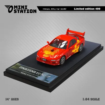 Mini Station 1/64 Mazda RX-7 Speed Passion Orange Fast &amp; Furious MS641724