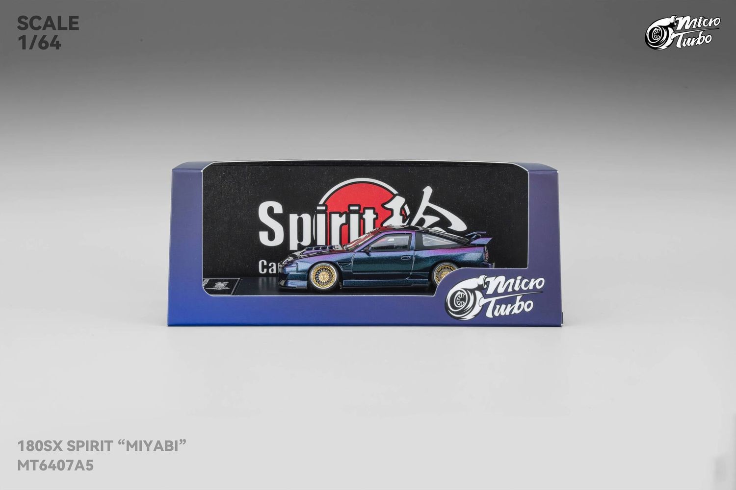 Micro Turbo 1:64 180SX Type X purple chameleon 