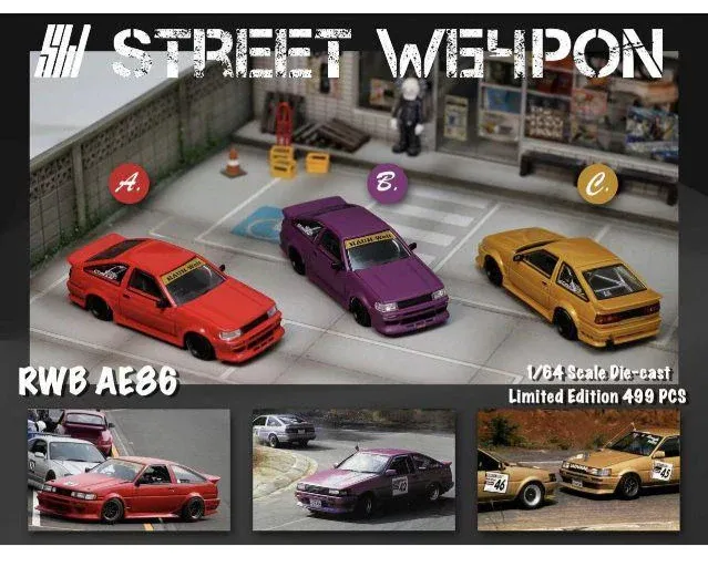 Street Weapon 1:64 RWB Toyota AE86 Wide Body
