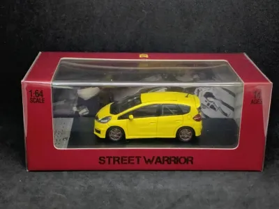 Street Warrior 1/64 Honda Jazz/Fit Yellow Diecast