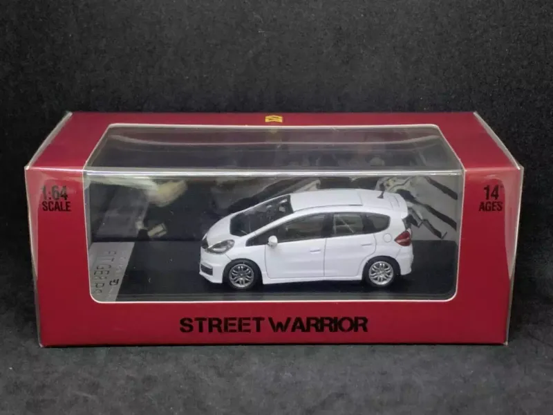 Street Warrior 1/64 Honda Jazz/Fit White Diecast