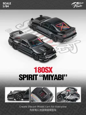 Micro Turbo 1:64 Nissan 180SX Type X "MIYABI" Black