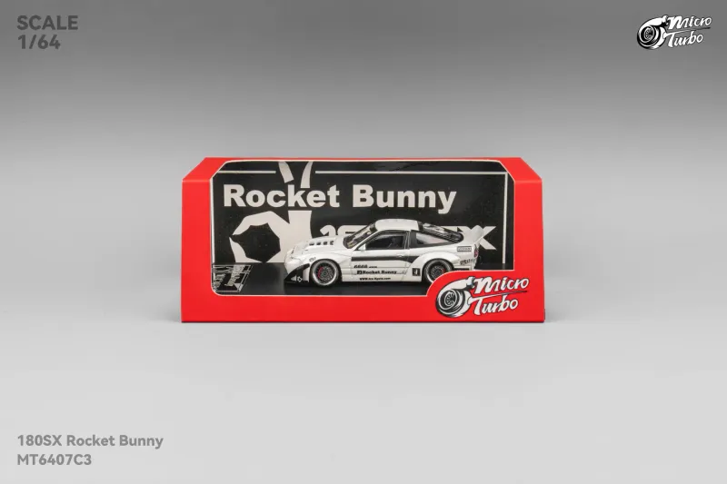Micro Turbo 1:64 180SX Type X Rocket Bunny v2 White