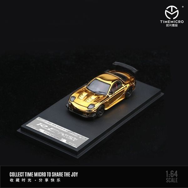 Time Micro 1/64 Mazda RX7 RE Gold Chrome