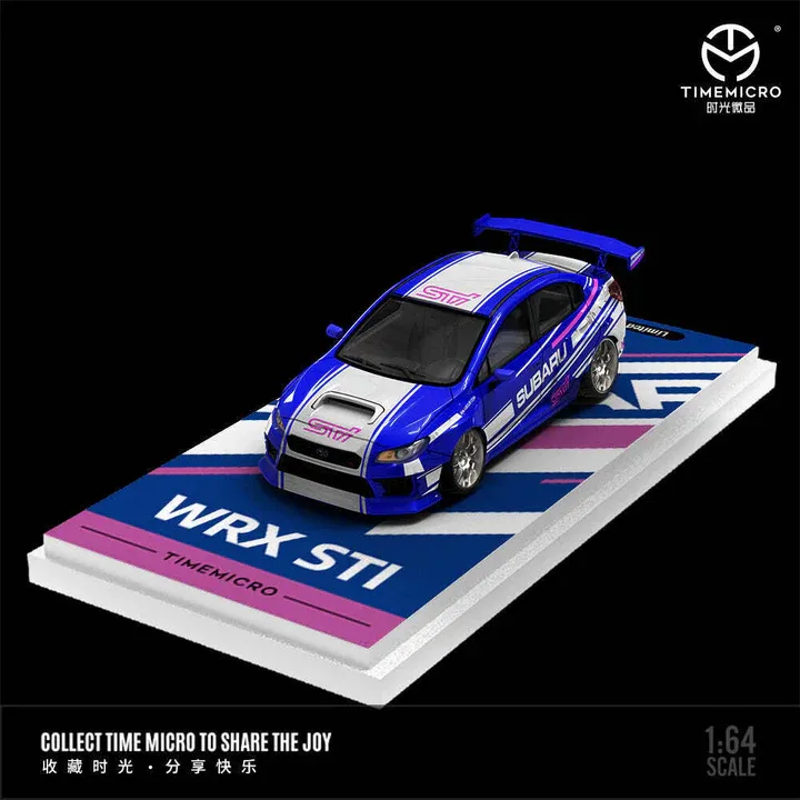 Time Micro 1/64 Subaru WRX STI Blue White