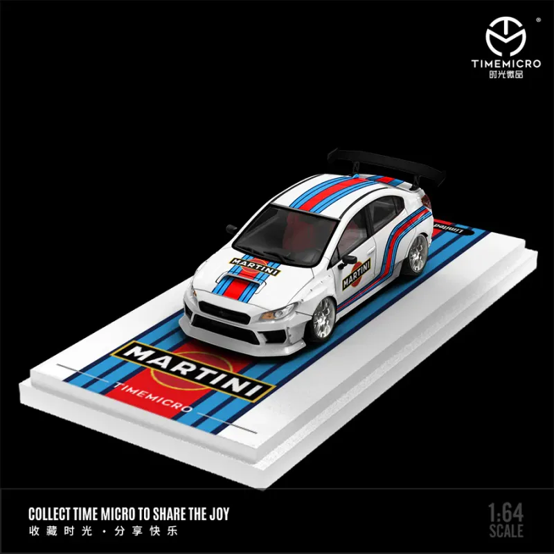Time Micro 1/64 Subaru WRX STI Martini Livery TM645427