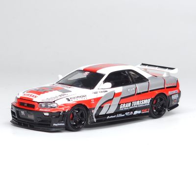 Time Micro 1/64 Nissan Skyline R34 GTR Gran Turismo Racing TM643443