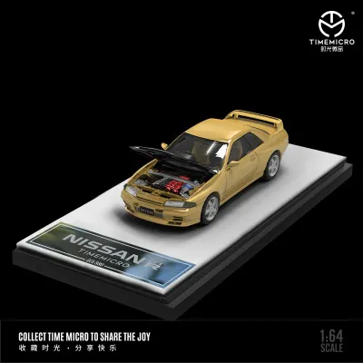 Time Micro 1/64 Nissan Skyline R32 GTR Gold TM644106