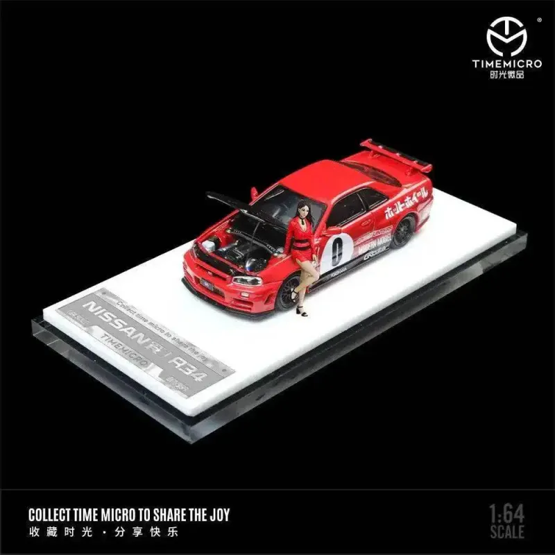Time Micro 1/64 Nissan Skyline R34 GTR Need For Speed With Figurine  TM643431-1
