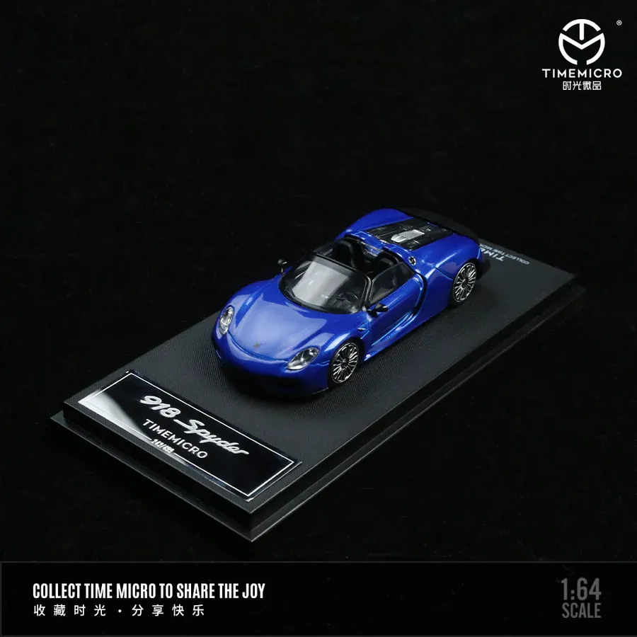 Time Micro 1/64 Porsche 918 Dark Blue TM643525