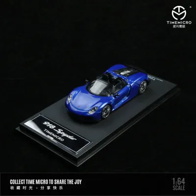 Time Micro 1/64 Porsche 918 Dark Blue TM643525