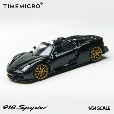 Time Micro 1/64 Porsche Spyder 918 Black TM643528