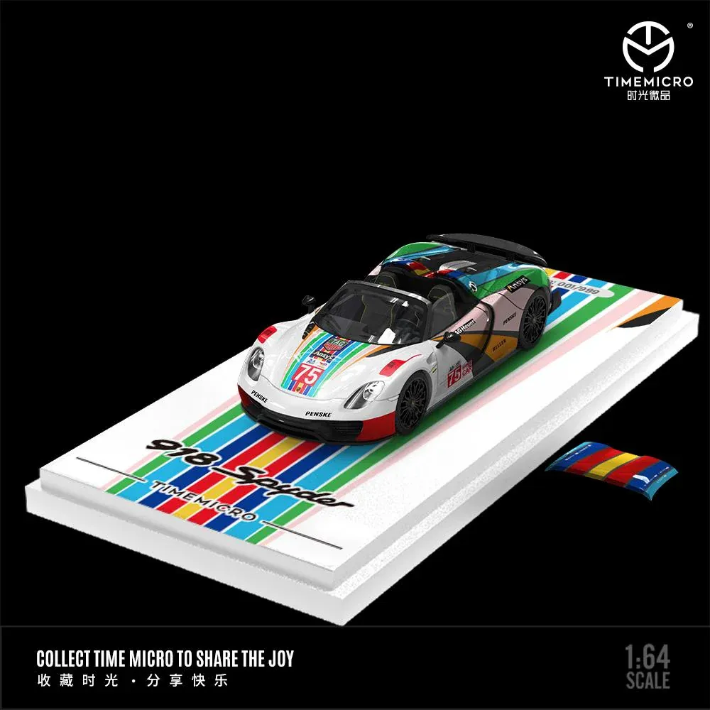 Time Micro 1/64 Porsche Spyder 918 Colour Le Mans TM643521