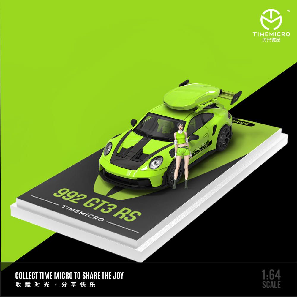 Time Micro 1/64 Porsche 992 GT3 RS Green TM644632-3