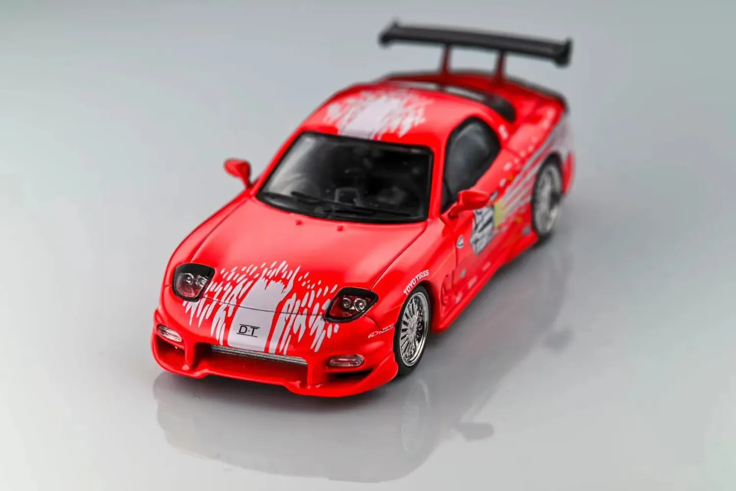 Mortal 1/64 Mazda RX-7 Red Veilside Fast and Furious