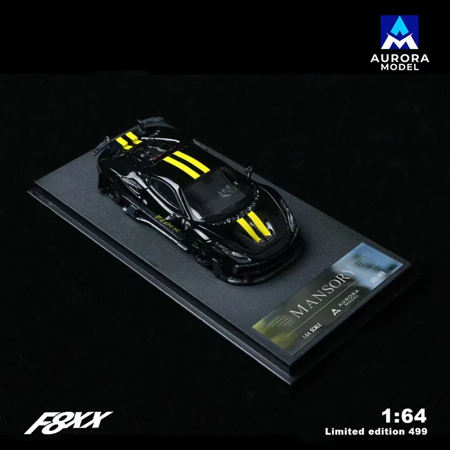 Aurora Model 1:64 Mansory Ferarri F8 Tributo F8XX Black AM646512